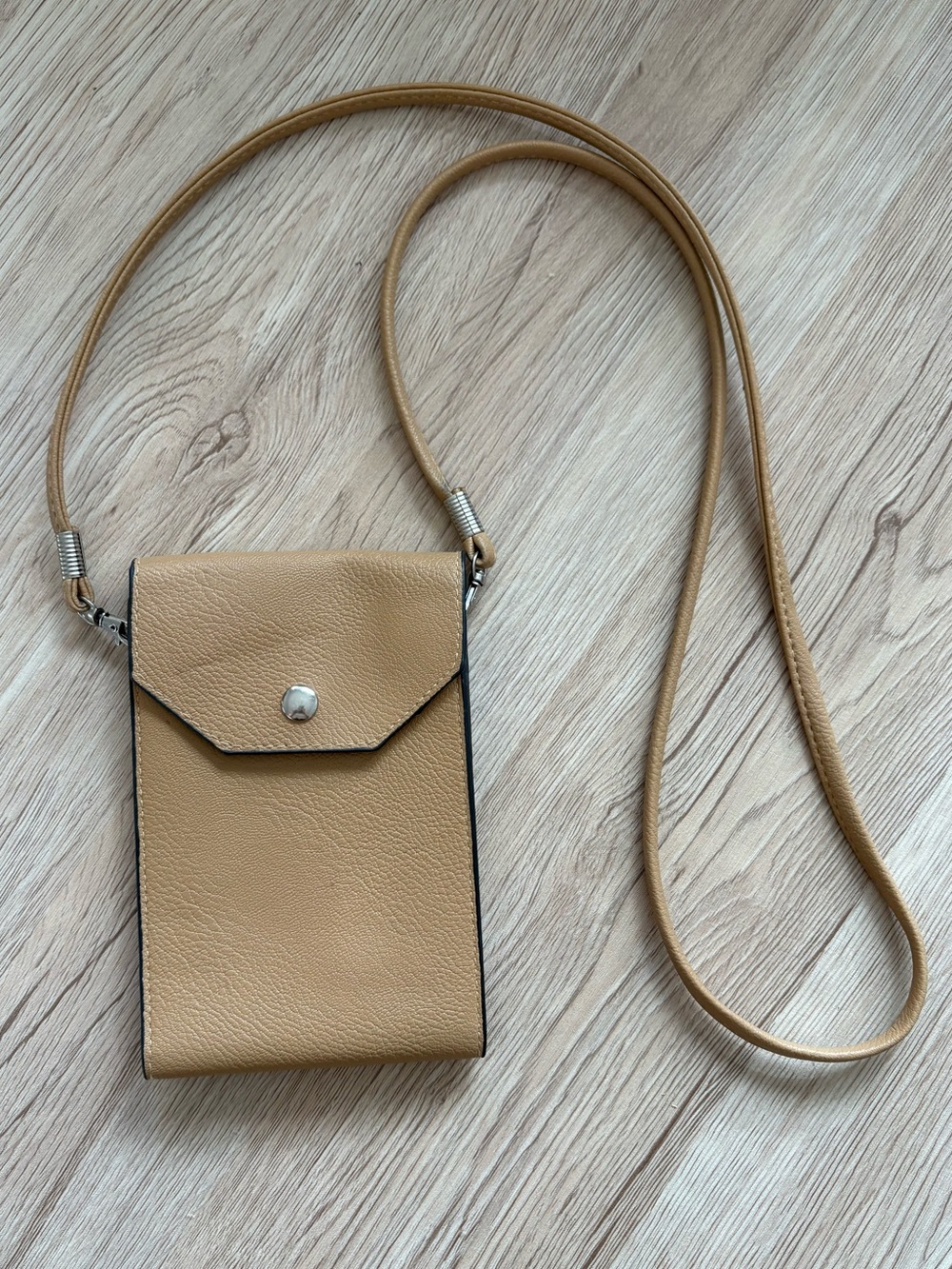 Faux Leather Crossbody Pouch